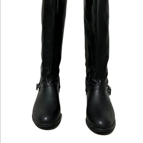 Cole Haan Corian Black Waterproof Riding Boots Size 8 - Picture 5 of 10